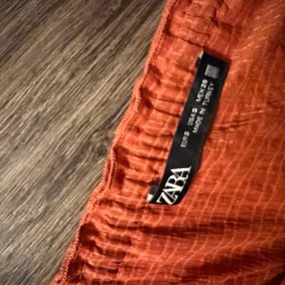 Zara Off-Shoulder Ruffle Blouse - Rust - Picture 4 of 4